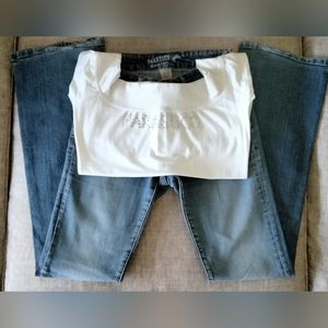 Parasuco Women's Blue Jeans Boot cut Size 26